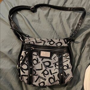 Black and Gray Crossbody Bag